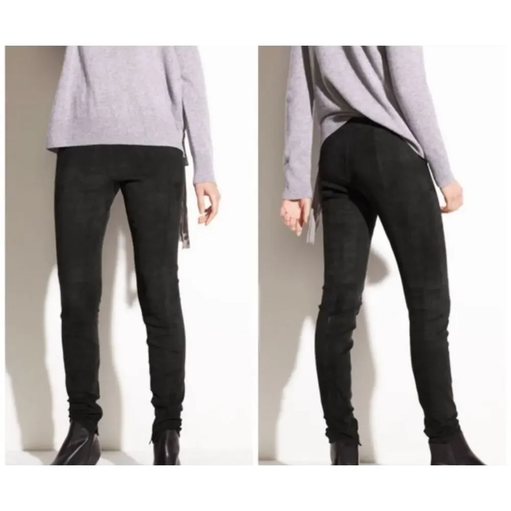 Getting back to square one suede leather black leggings - Picture 2 of 5